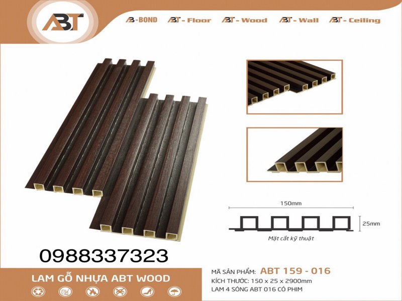 Lam gỗ nhựa ABT wood 158-020