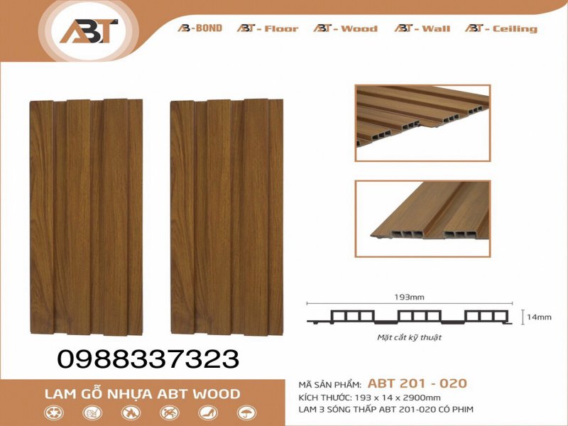 Lam gỗ nhựa ABT wood 201-020