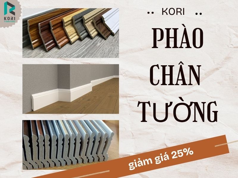 phào nhựa vân gỗ cao 12cm