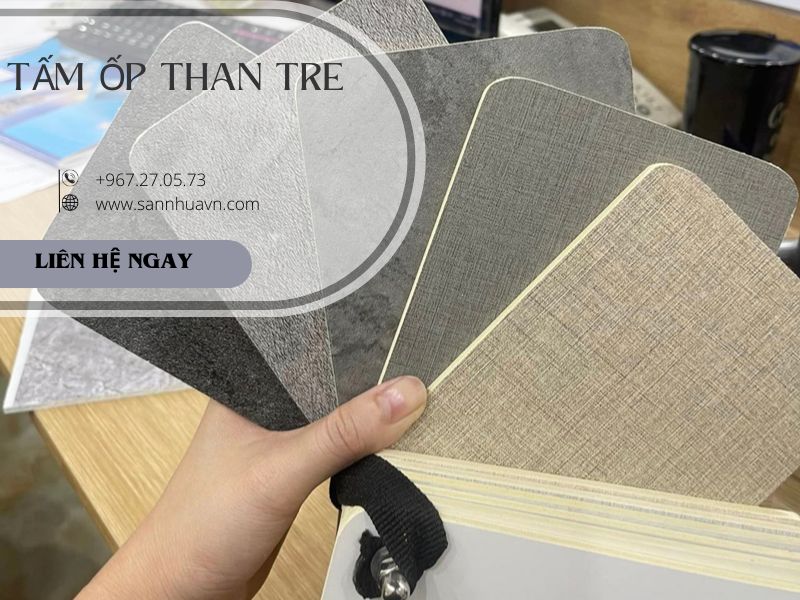 mẫu tấm ốp than tre