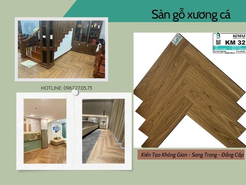 giá sàn gỗ xương cá malaysia