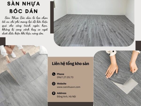 sàn nhựa bóc dán giá rẻ