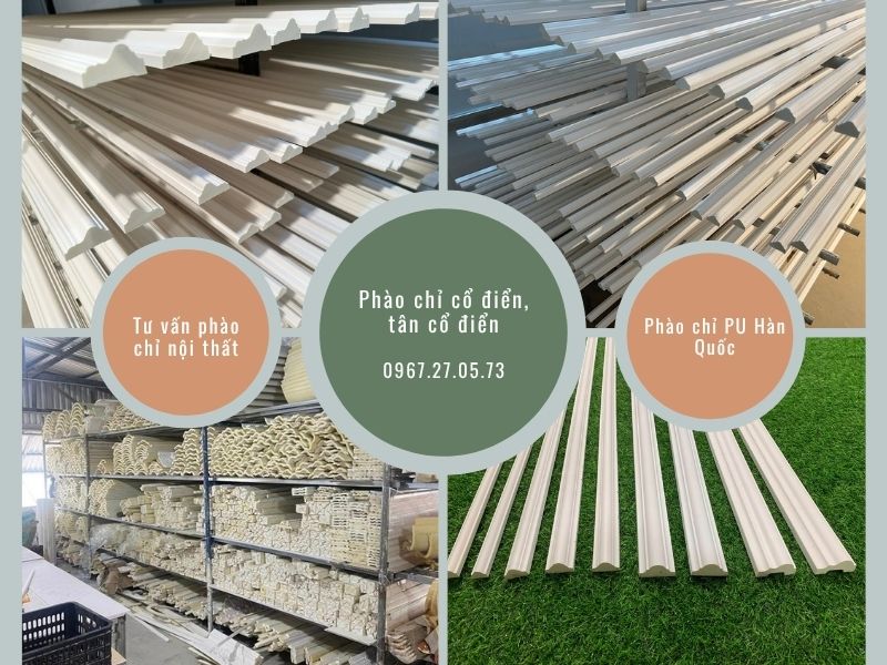 phào chỉ lưng tường nhựa pu