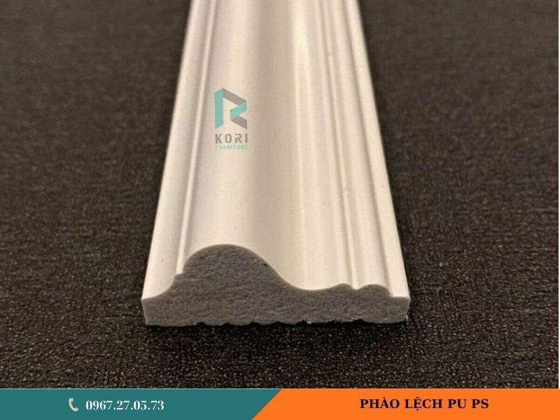 phào lệch 4cm nhựa pu