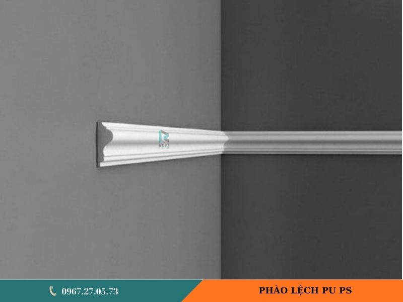 phào lệch nhựa pu bản 4cm
