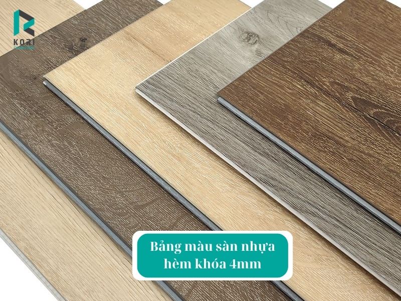 thanh lý sàn nhựa hèm  khoa 4mm