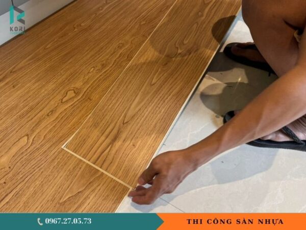 thi công sàn nhựa trọn gói giá rẻ