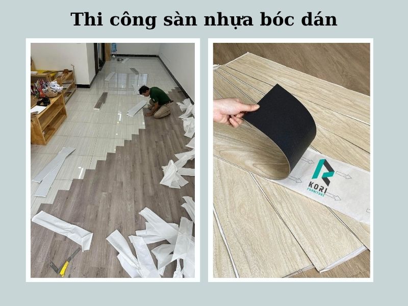 sàn nhựa bóc dán giá rẻ