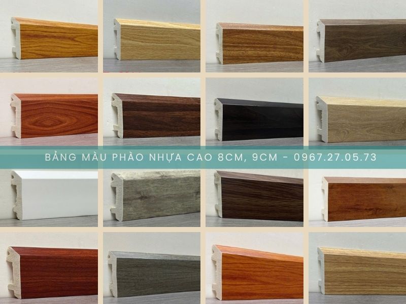 phào chân tường vân gỗ giá rẻ