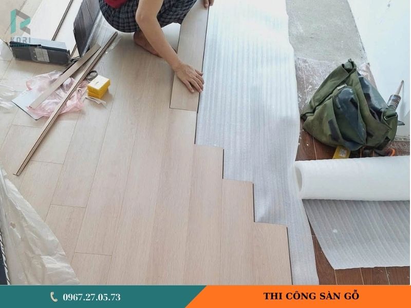 báo giá thi công sàn gỗ công nghiệp