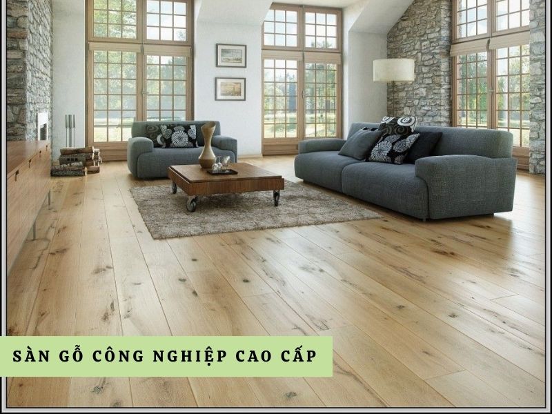 sàn gỗ công nghiệp cho phòng khách