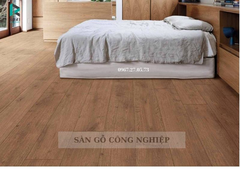 sàn gỗ công nghiệp 8mm cho phòng ngủ