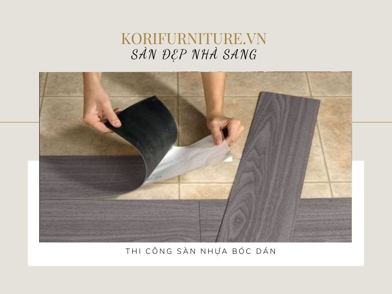 sàn nhựa bóc dán giá rẻ